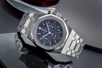 Thumbnail von Audemars Piguet Royal Oak Chronograph Kasparov Chronograph Ref. 25860ST.OO.1110ST.03 B&P