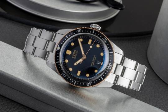  Oris Divers Sixty Five Stahl/Bronze Automatik Ref 01 733 7707 4354 Box & Papiere 