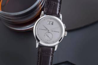 Thumbnail von A. Lange & Söhne Saxonia 950 Platin Handaufzug Ref. 105.025 Seltenheit Box