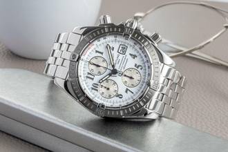 Thumbnail von Breitling Chronomat Evolution Chronograph Stahl Automatik Herrenuhr Ref. A13356 Papiere