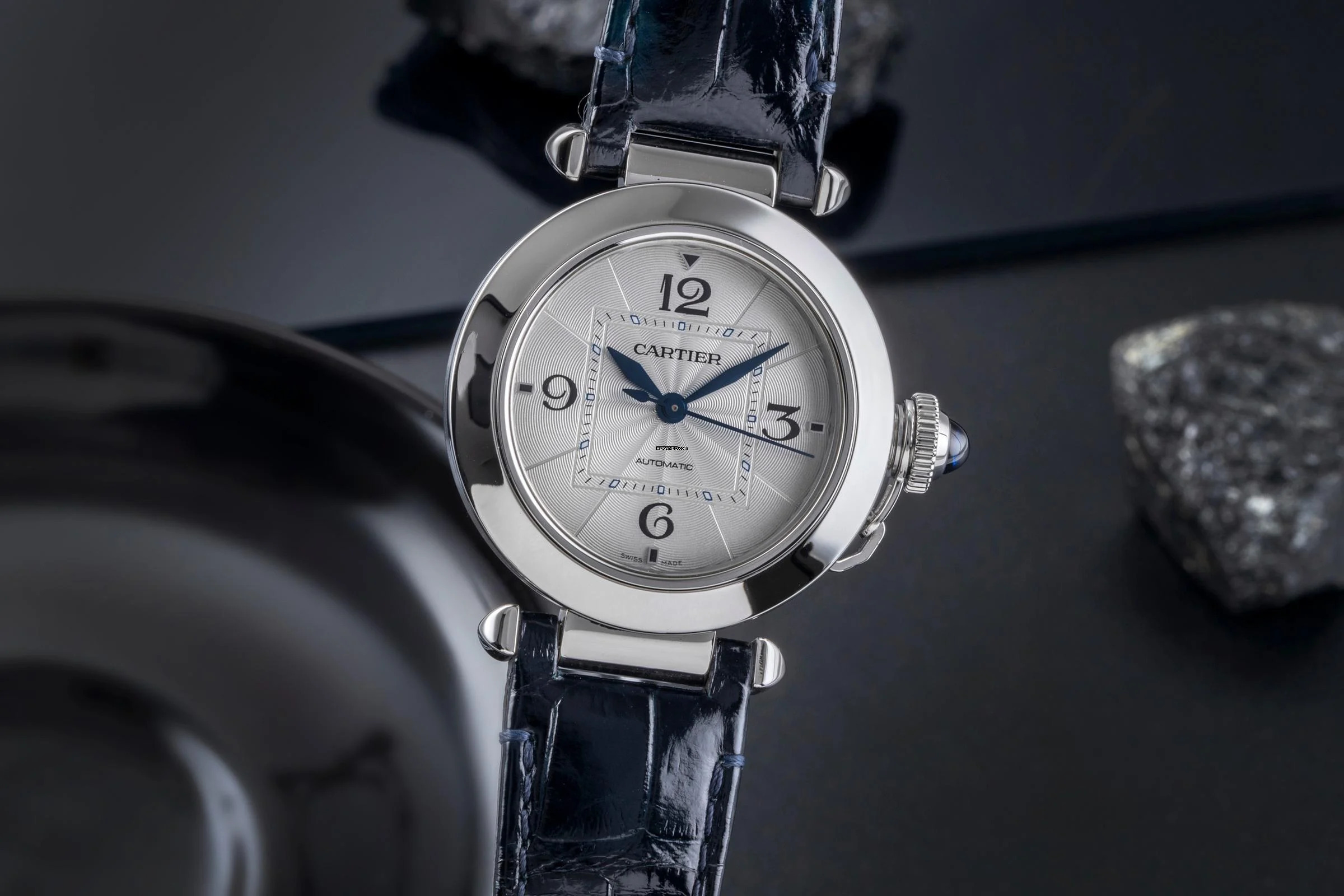 Cartier Pasha de Cartier Lady Automatik Stahl Damenuhr Ref. WSPA0013