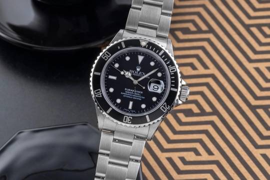  Rolex Submariner Date 40 Stahl Automatik Herrenuhr Ref. 16610 K-Serie 