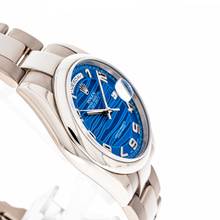 Thumbnail von Rolex Day-Date 36 Whitegold – Blue Waves Dial – 118209 – like NEW – 2004 Full Set