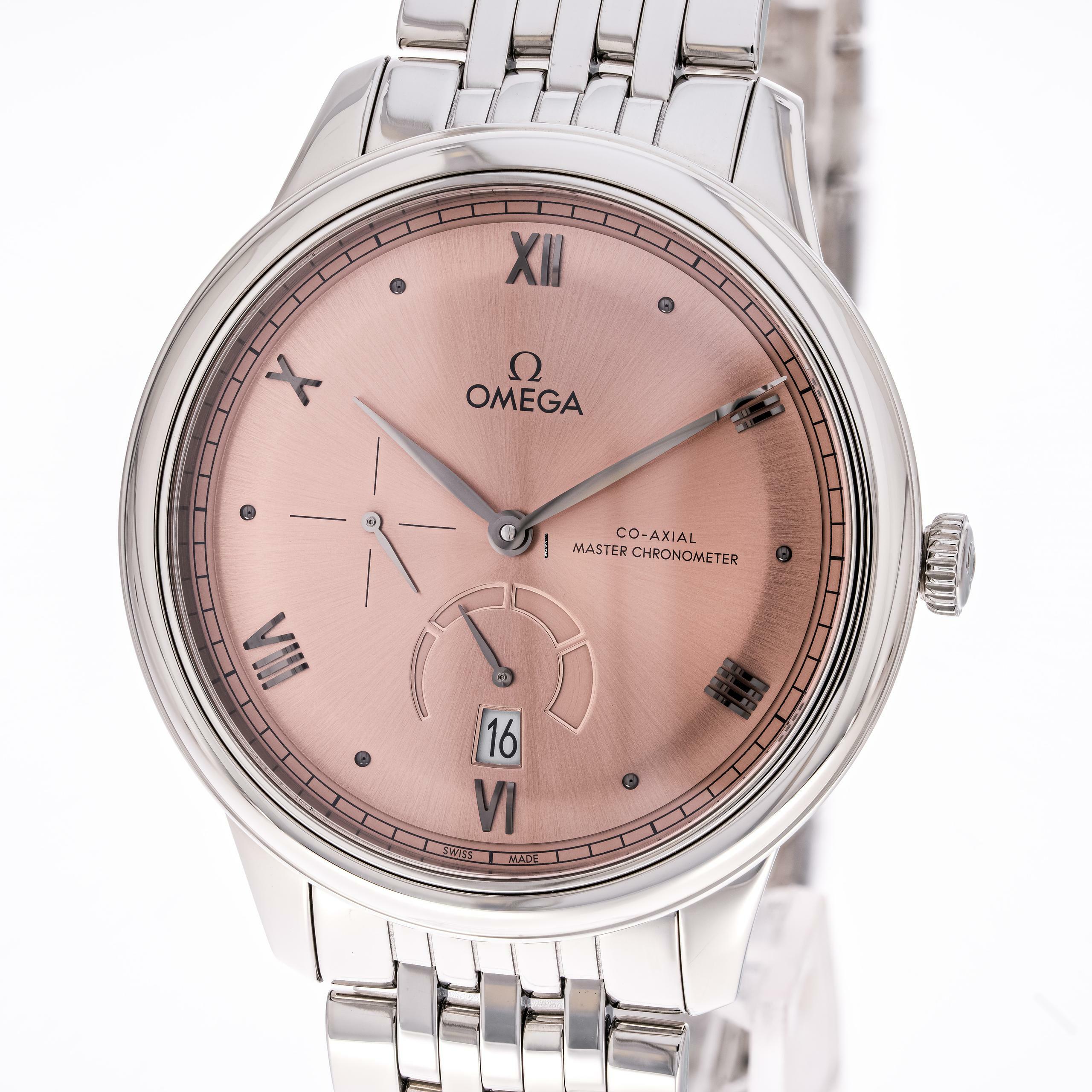 Omega De Ville Prestige 41 Pink – 434.10.41.21.10.001 – NEW & Unworn – 11/2025 Full Set