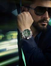 Thumbnail von U-Boat Chimera 9591 Herrenuhr Chimera 46mm Chrono SS grün Automatik 10ATM