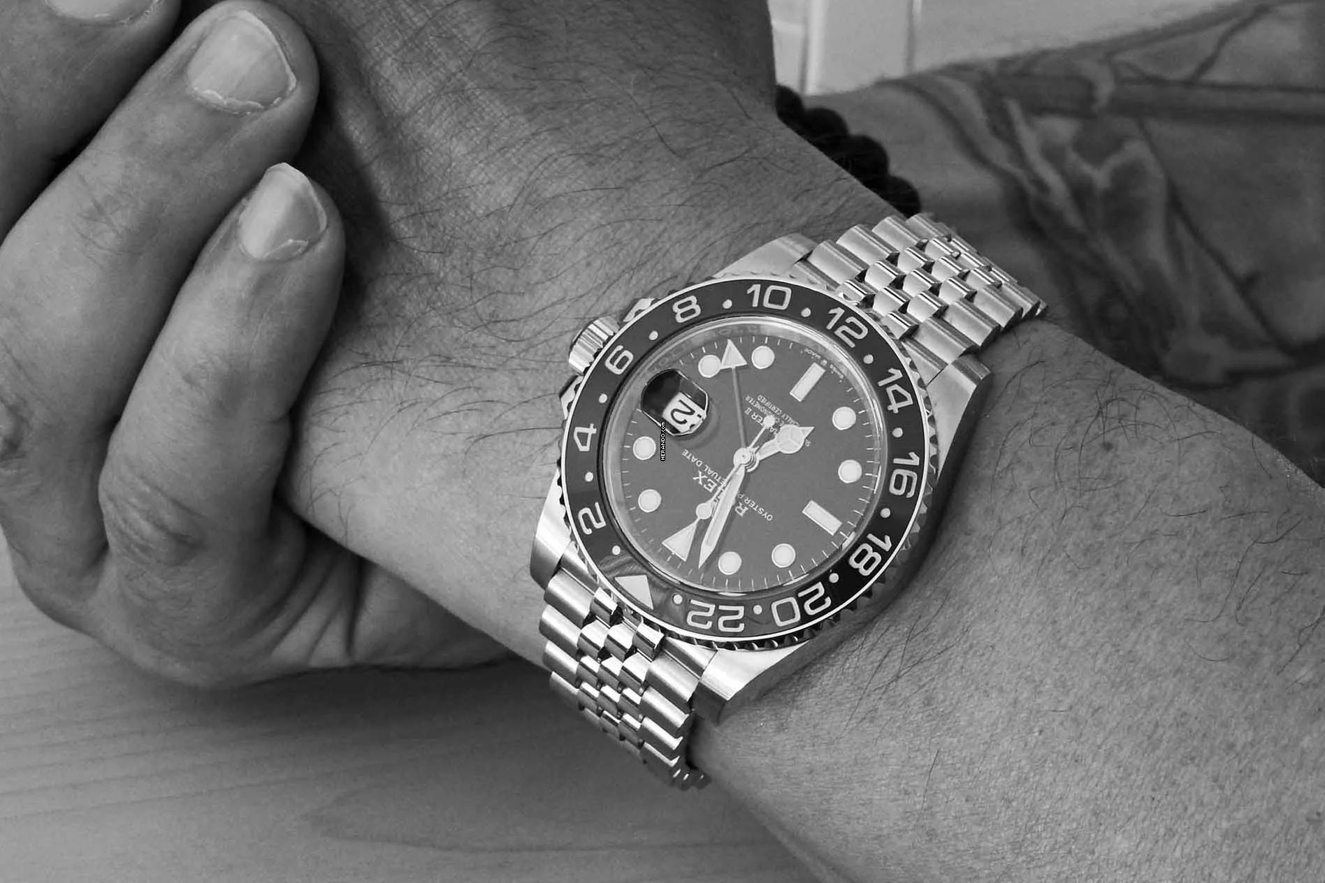 Rolex GMT-Master II LC100 Fullset mit Wempe Erstkaufrechnung