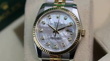 Thumbnail von Rolex Datejust 36 Gold Steel - Mother of Pearl - like New - Fullset - 2012