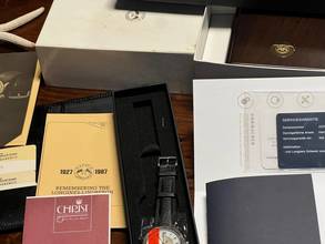 Thumbnail von Longines Lindbergh Hour Angle 5215/4 Hour Angle Lindbergh B + P Deutsche Auslieferung-mit Erstkauf Rechnung Full Set-Neuer Service Hersteller-Sammler Set !!!!