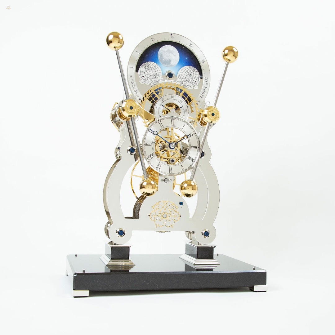 Moonphase Sea Clock - Tischuhr mit Mondphase & 8 Tage Werk