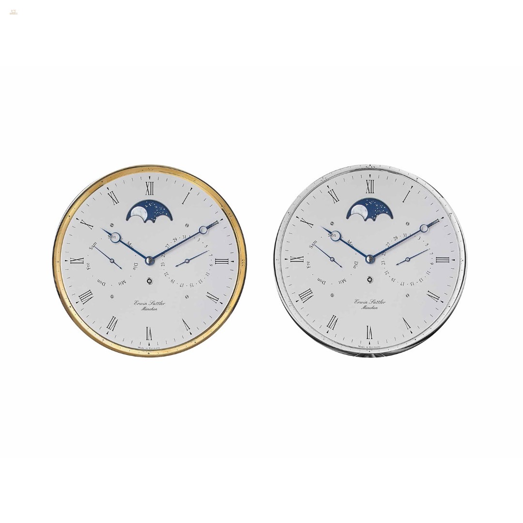 Thumbnail von Classica K 100 – Mechanische Wanduhr mit Mondphase & Kalendar