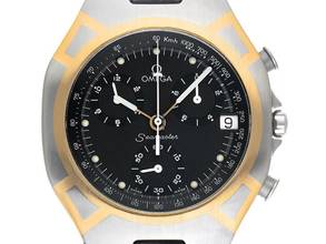 Thumbnail von Omega Seamaster Polaris Big Size Olympia Barcelona Ref.386.1031.1 1992 Box&Beschreibung sehr gut Vintage