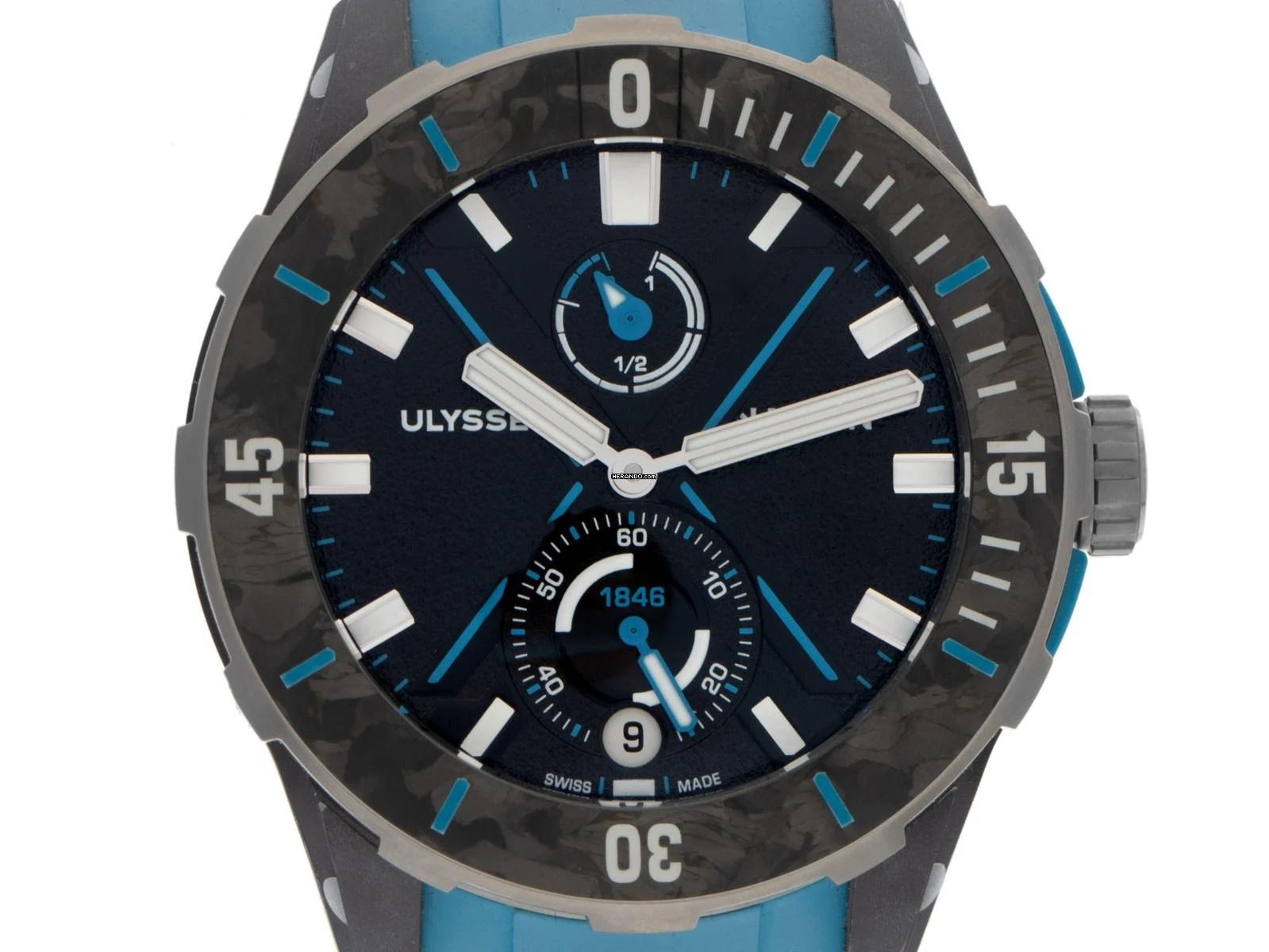  Ulysse Nardin Marine Diver NET Azure Ref.1183-170-2B/3A 2025 Full Set Ungetragen 