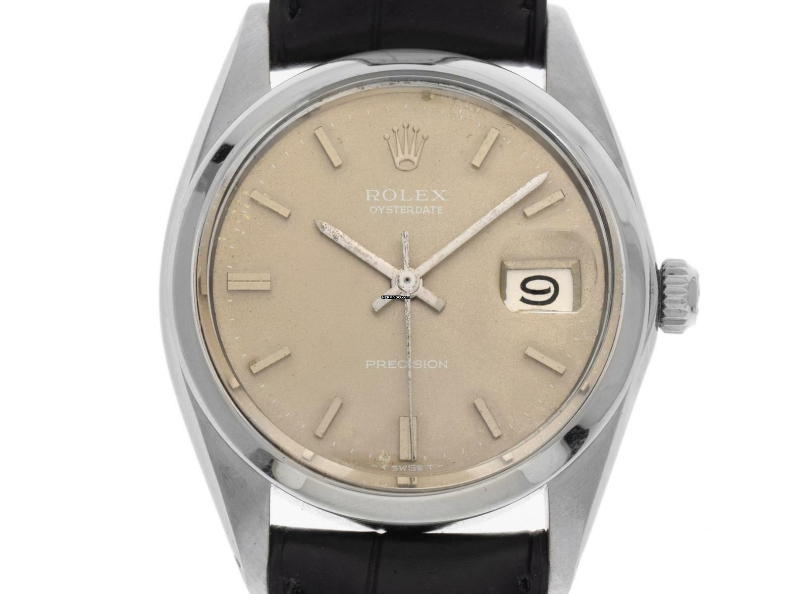 Rolex Oysterdate Precision open 6/9 Ref.6694 1969 Box&Beschreibung sehr gut Vintage