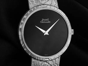 Thumbnail von Piaget Classic Onyx Dial Ref.12343A23 1980 original Box sehr gut Vintage