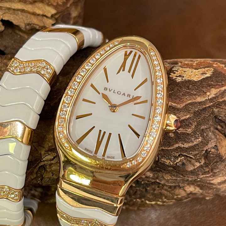  Bulgari Serpenti Tubogas 18K Ceramic - Ref. SPP35G 