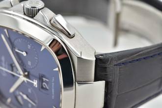 Thumbnail von Glashütte Original Seventies Chronograph Panoramadatum Senator Seventies Panorama Date Chronograph 1-37-02-03-02-30 Blue Dial