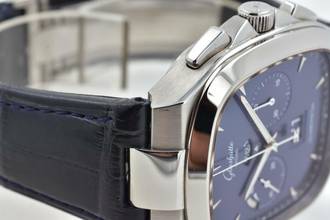 Thumbnail von Glashütte Original Seventies Chronograph Panoramadatum Senator Seventies Panorama Date Chronograph 1-37-02-03-02-30 Blue Dial