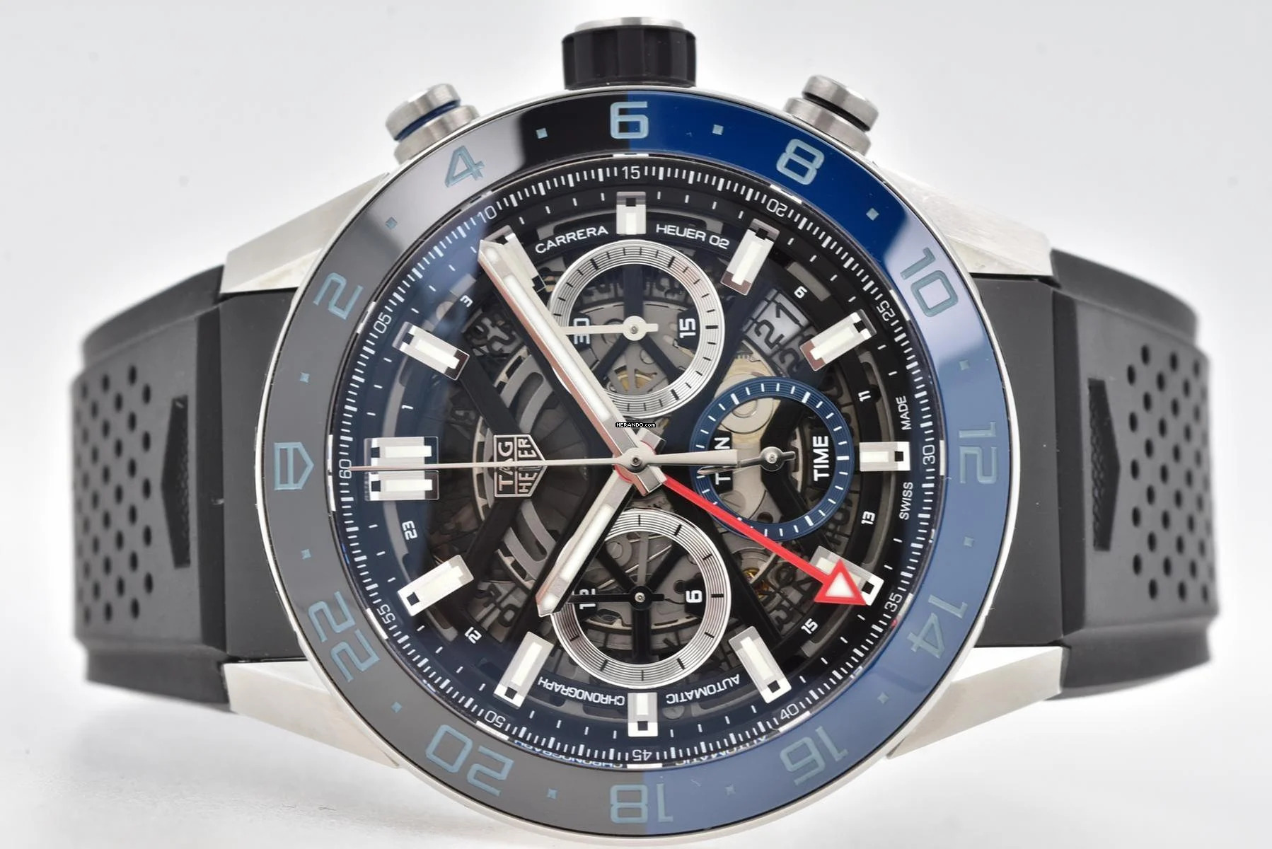 TAG Heuer Carrera 02 Chronograph GMT Batman CBG2A1Z.BA0658