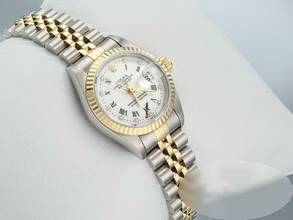 Thumbnail von Rolex Lady-Datejust Edelstahl Gelbgold 750 Diamanten Automatik Gold Stahl Stainless Steel 18kt Yellow Gold Jubilé-band Chronometer Oyster White Dial