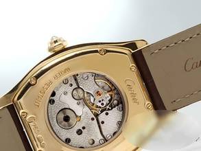 Thumbnail von Cartier Tortue Gelbgold 750 Diamanten Brillanten Grosses Modell Gold Wa503751 18kt Yellow Gold