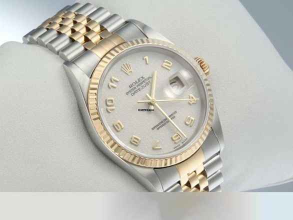  Rolex Datejust 36 36mm 16233 2003 Edelstahl Gelbgold 750 Automatik Stahl Gold 