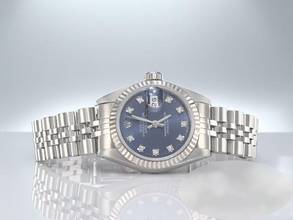 Thumbnail von Rolex Lady-Datejust Stahl Weissgold 750 Diamanten Automatik Gold Damen Stainless Steel 18kt White Gold Jubilé-band Chronometer Oyster Blue Dial