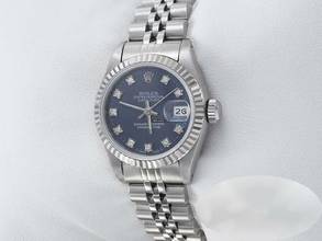 Thumbnail von Rolex Lady-Datejust Stahl Weissgold 750 Diamanten Automatik Gold Damen Stainless Steel 18kt White Gold Jubilé-band Chronometer Oyster Blue Dial