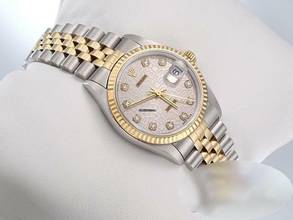 Thumbnail von Rolex Datejust 31 Stahl Gelbgold 750 2001 Diamanten Automatik Gold Stahl