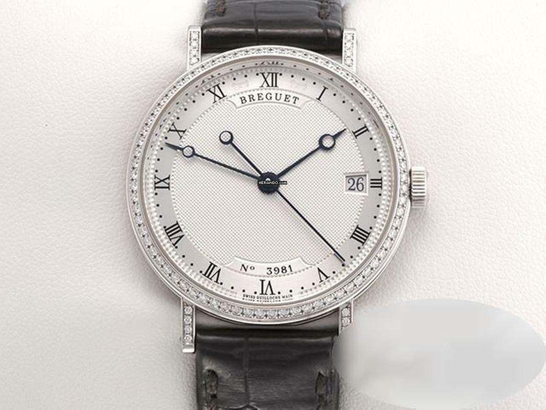  Breguet Classique 9068 33mm Weissgold 750 Diamanten Automatik 18kt White Gold Damen Herren 