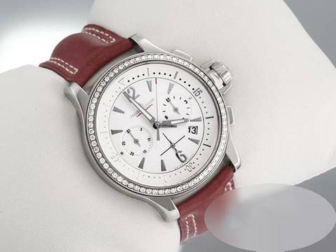  Jaeger-LeCoultre Master Compressor Chronograph 148.8.31 Diamanten Edelstahl Steel White Dial 