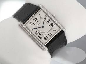 Thumbnail von Cartier Tank Louis Cartier Xl Weissgold 750 Diamanten 2020 Wt200006 Handaufzug 18kt White Gold