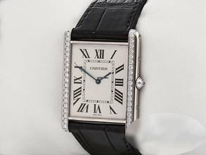 Thumbnail von Cartier Tank Louis Cartier Xl Weissgold 750 Diamanten 2020 Wt200006 Handaufzug 18kt White Gold