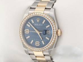 Thumbnail von Rolex Datejust 36 36mm 116243 2011 Stahl Gelbgold 750 Diamanten Automatik Gold