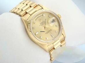 Thumbnail von Rolex Day-Date 36 36mm 18238 1997 Gelbgold 750 Diamanten Automatik Gold