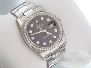Thumbnail von Rolex Datejust 36 36mm 116244 2015 Stahl Weissgold 750 Diamanten Automatik Stainless Steel 18kt White Gold Oyster-band Chronometer Black Dial