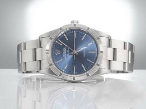 Thumbnail von Rolex Air King 34mm Edelstahl Automatik 14010 Medium Stahl Damen Herren Stainless Steel Oyster-band Blue Dial