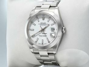 Thumbnail von Rolex Datejust 41 41mm 126300 2017 Lc100 Edelstahl Automatik Herrenuhr Stahl Stainless Steel Oyster-band Chronometer White Dial