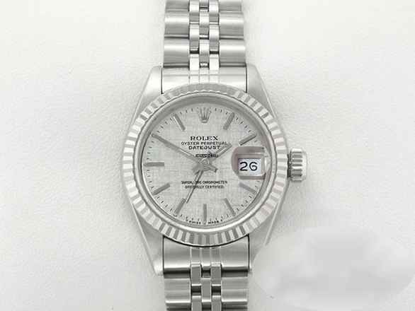  Rolex Lady-Datejust Edelstahl Weissgold 750 Automatik Stahl Gold Damen Stainless Steel 18kt White Gold Jubilé-band Chronometer Oyster 
