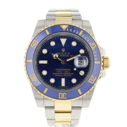  Rolex Submariner Date Steel Gold Blue Dial 