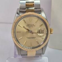 Thumbnail von Rolex Oyster Perpetual Date Ouro & Aço 34mm Automático Completo