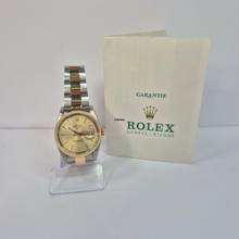 Thumbnail von Rolex Oyster Perpetual Date Ouro & Aço 34mm Automático Completo