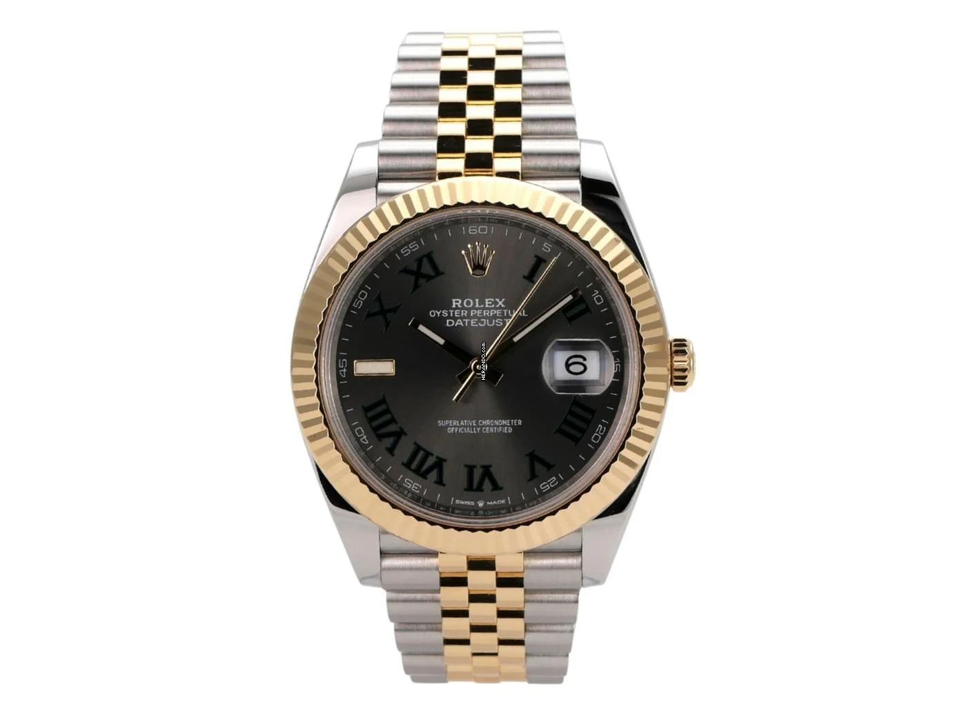 Rolex Datejust 41 Edelstahl Gelbgold Ref. 126333 Slate Jubile-Band