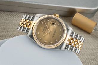 Thumbnail von Rolex Datejust 36 Stahl / Gold Diamond Dial Automatik Herren Ref. 16233 S-Serie