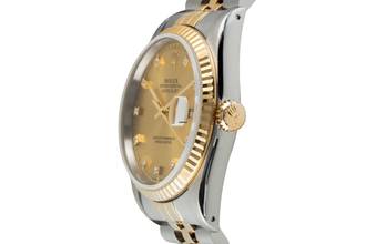 Thumbnail von Rolex Datejust 36 Stahl / Gold Diamond Dial Automatik Herren Ref. 16233 X-Serie