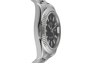 Thumbnail von Rolex Datejust II Stahl / Weissgold Black Dial Automatik Ref. 116334 B&P 2010