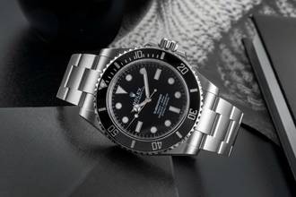 Thumbnail von Rolex Submariner (No Date) Stahl Automatik Herrenuhr Ref. 124060 Box & Papiere 2025