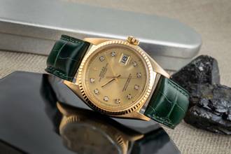 Thumbnail von Rolex Datejust 36 18K Gold (0,750) Automatik Herrenuhr Ref. 1601 Klassiker