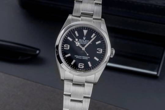  Rolex Explorer Oyster Edelstahl Automatik Herren Ref. 124270 Box & Papiere 2022 