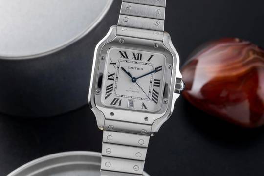  Cartier Santos de Cartier Stahl Automatik Herrenuhr Ref. WSSA0009 