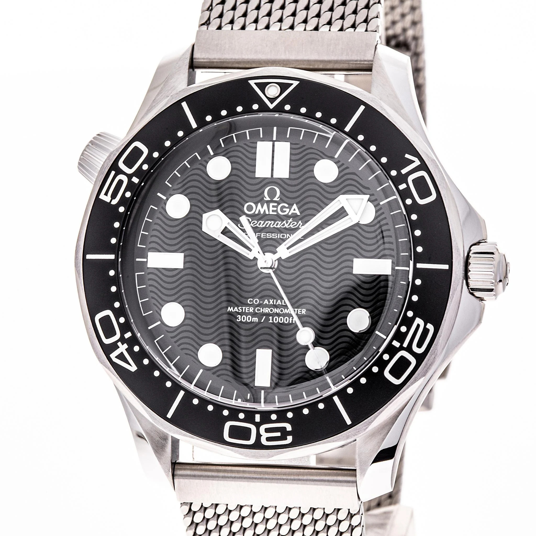 Omega Seamaster Diver 300 M 42 Black Milanese – 210.30.42.20.01.010 – NEW & Unworn – 11/25 Full